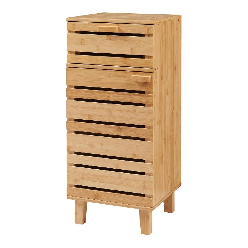 Helloshop26 - Armoire étagère 75 x 33 x 30 cm meuble de rangement de salle de bain bambou naturel 03_0008881 - 3000224391097_0