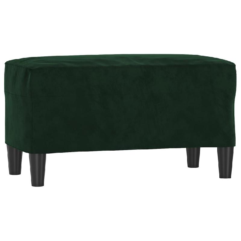 Helloshop26 - Banc banquette vert foncé 70 x 35 x 41 cm velours 02_0010611 - vert polyester 3000584247768_0