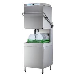 Lave-vaisselle à capot professionnel paniers 500x500, débit jusqu'à 55 paniers/h - Hoonved - 0698142401740_0