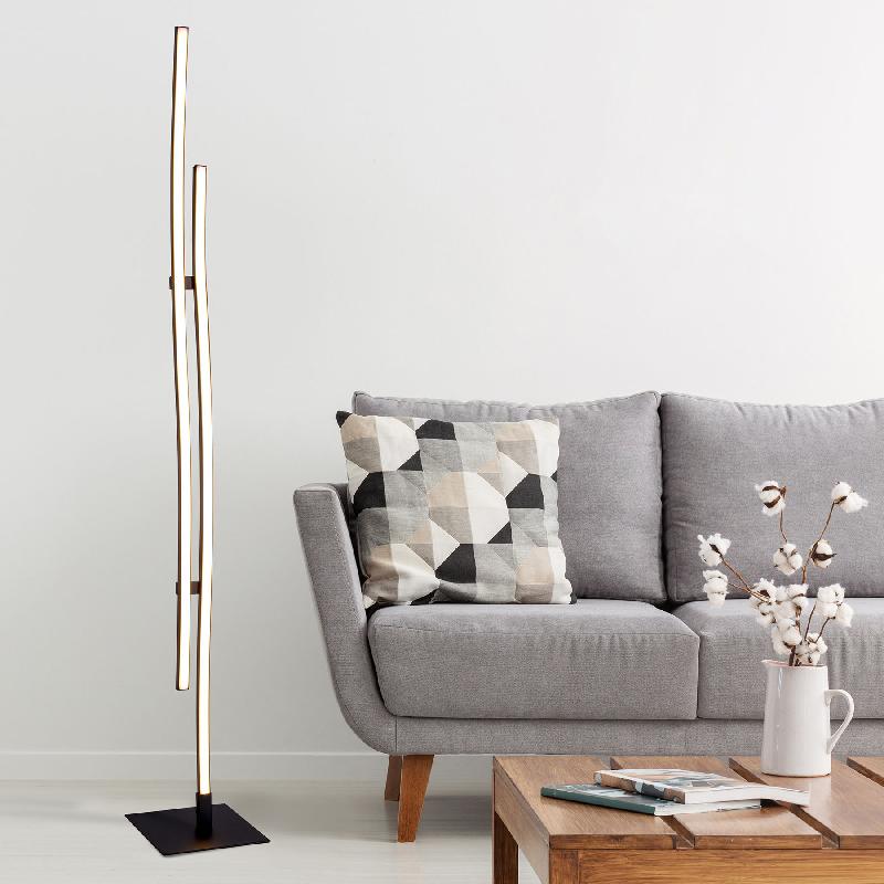 NÄVE LAMPADAIRE LED ONDA, À 2 LAMPES