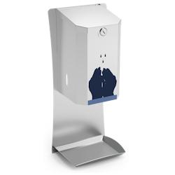 Lioninox Distributeur inox gel hydroalcoolique 192x145x450 mm - 3701637618411_0
