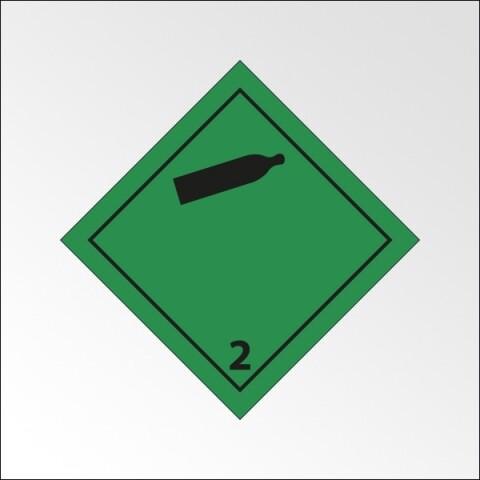 LOT DE 3 - PLAQUE DE TRANSPORT ADR 2 - GAZ INFLAMMABLES NON-TOXIQUES - 150 X 150 MM - PLAQUE MAGNÉTIQUE