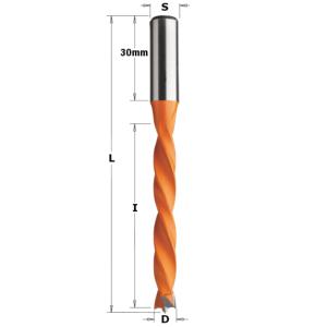 MÈCHE À PERCER CARBURE MULTIBROCHES POUR TROUS BORGNES - DIAMÈTRE 8MM - LONGUEUR TOTALE 105MM - CMT 372