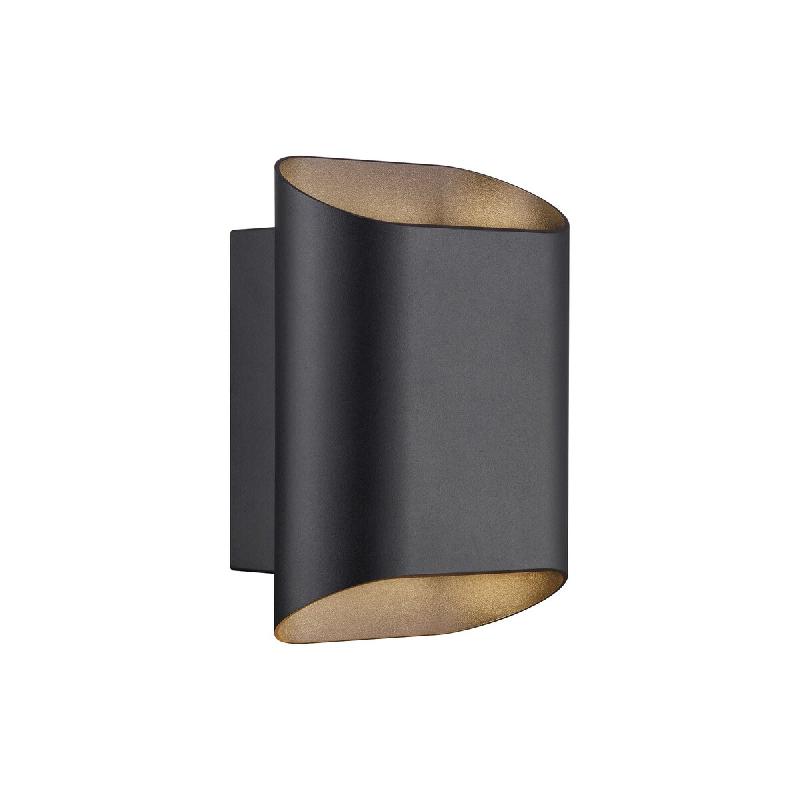Nordlux Applique murale Nico 22 Round Maxi  Métal Noir ,  H. 23 - IP54 - GU10 /   Extérieur - noir métal 5704924025662_0