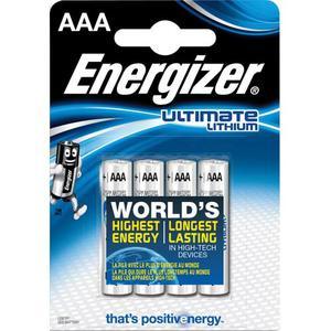 Energizer pile ultimate lithium aaa lr03, pack de 4 piles_0
