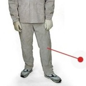 Pantalon de soudeur en cuir croûte de bovin face avant - coton ignifugé face arrière - PCPC01-PT - Guyard_0