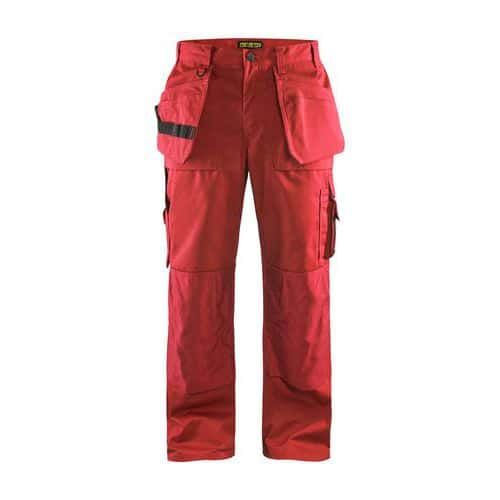 PANTALON DE TRAVAIL ARTISAN À POCHES FLOTTANTES ROUGE D88 - BLAKLADER