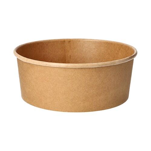 PAPSTAR 50 saladiers, carton rond 1300 ml Ø 18,4 cm - 7 cm brun - marron en carton 88592_0
