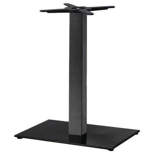 PIED TABLE TIFFANY HT 73 CM BASE RECTANG COLONNE CARRÉE NOIR - S-CAB