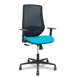 Piqueras y Crespo Silla Mardos sincro malla negra bali turquesa brazo regulable - bleu multi-matériau 392SM840B39B10B68R65_0