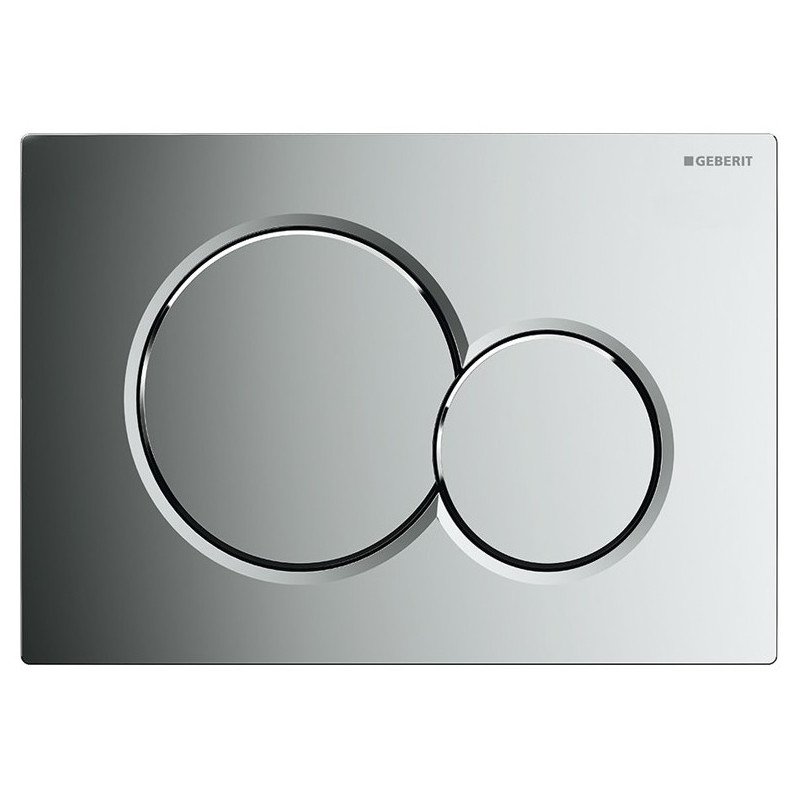 PLAQUE DE DÉCLENCHEMENT SIGMA 01 CHROMÉ BRILLANT POUR BATI-SUPPORT DUOFIX UP320 / UP720 - GEBERIT - 115.770.21.5