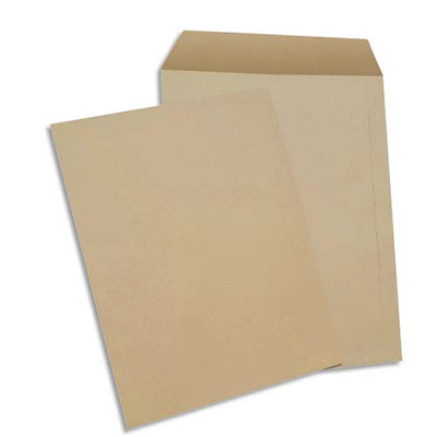 POCHETTES 162X229 GPV - KRAFT BRUN - AUTO-ADHESIVES - 85G - BOÎTE DE 500