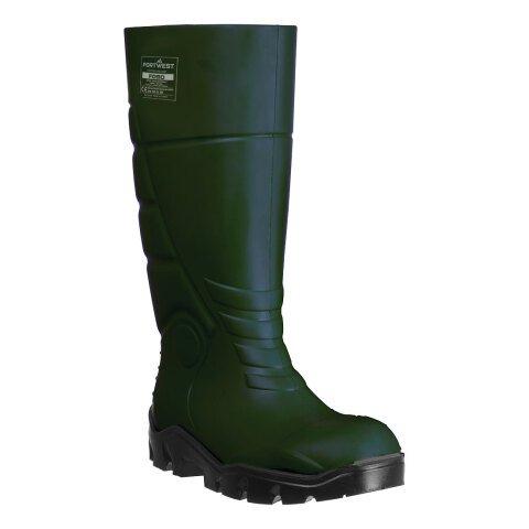 PORTWEST FD90 BOTTES PU SANS SÉCURITÉ O4 CI FO VERT - TAILLE 44