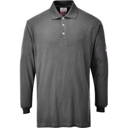 Portwest - Polo manches longues antistatique Gris Taille 2XL_0