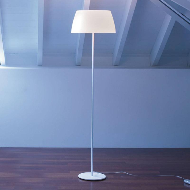 PRANDINA GINGER F30 LAMPADAIRE BLANC, Ø 36 CM