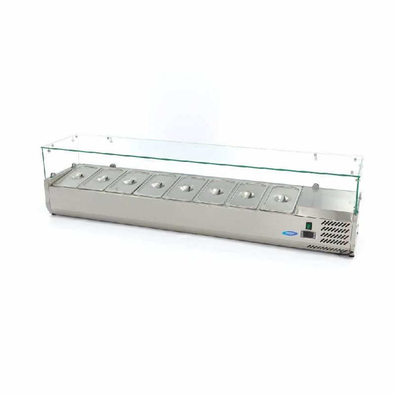 Réfrigérateur de préperation de comptoir - 180 cm  8 x 1/3 GN Maxima 09400332_0