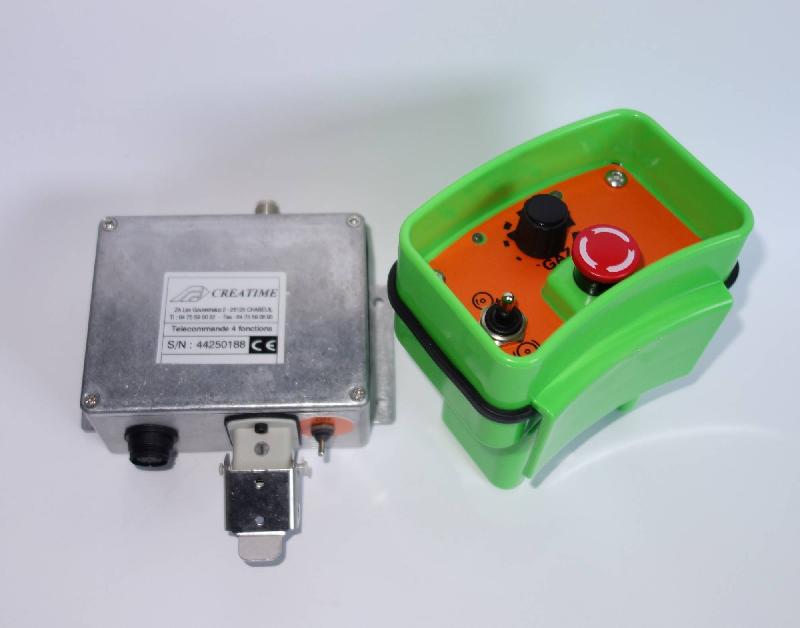 Télécommande radio forestière 4 fonctions - MFA - Portée 150m pour treuil et accélérateur de tracteur