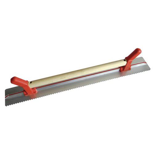 RÈGLE À DRESSER POIGNÉE 120 CM DENTÉ UN COTÉ - MONDELIN