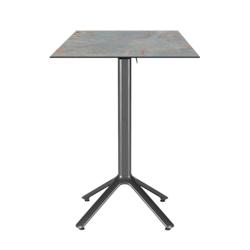 Restootab - Table haute pliable Nemo pour extérieur gris rouille 60x60 - gris TB-NEMFF-6060C-GR.ROU_0