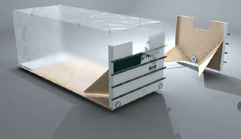 Revêtement de conteneur de déchargement sous vide seabulk® avec angles de déchargement rigides_0