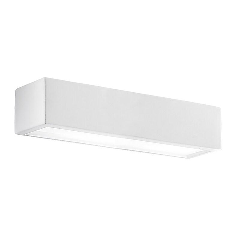 ROSSINI ILLUMINAZIONE Elmer Applique Rectangulaire En Plâtre À Peindre Pour Intérieur À Double Émission - 2X E27 60W Ip20 - Groupe Rossini A.7225_0