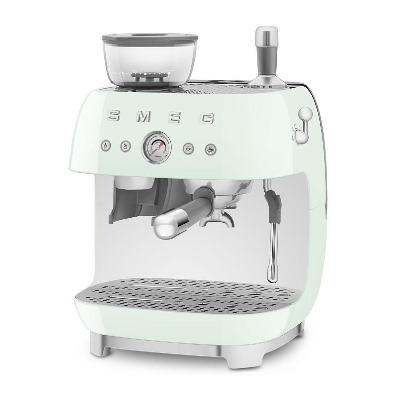 SMEG machine à expresso avec broyeur 20 bars vert d'eau EGF03PGEU - vert 8017709329860_0