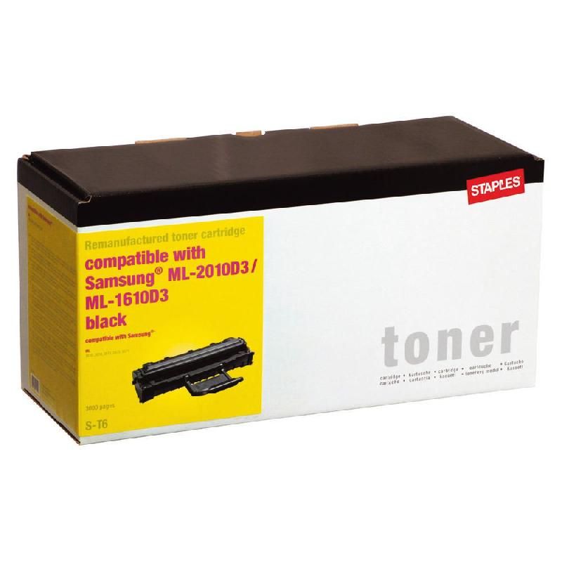 STAPLES TONER REMIS À NEUF ML-2010D3 / ML-1610D2 N (7437842) - COMPATIBLE: SAMSUNG - COULEUR: NOIR