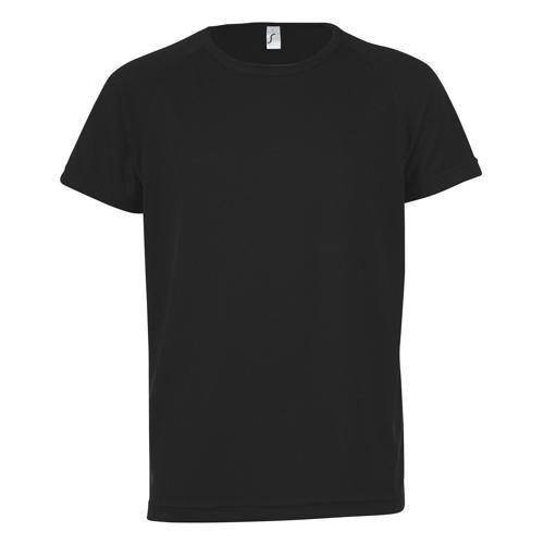 TEE-SHIRT PERSONNALISABLE TECHNIC PES ENFANT NOIR