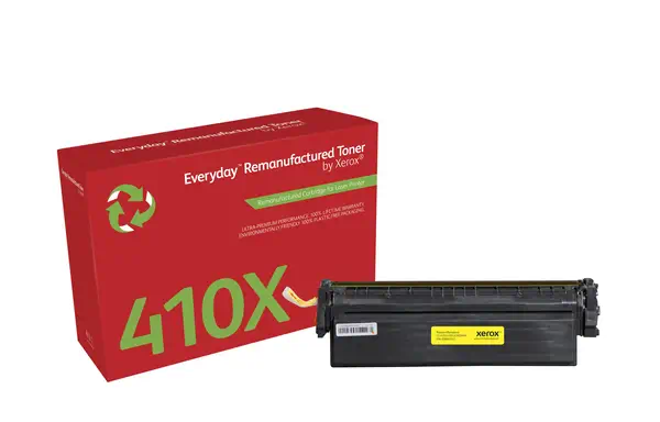 Toner remanufacturé Jaune Everyday¢ de Xerox compatible avec HP 410X (CF412X), Grande capacité_0