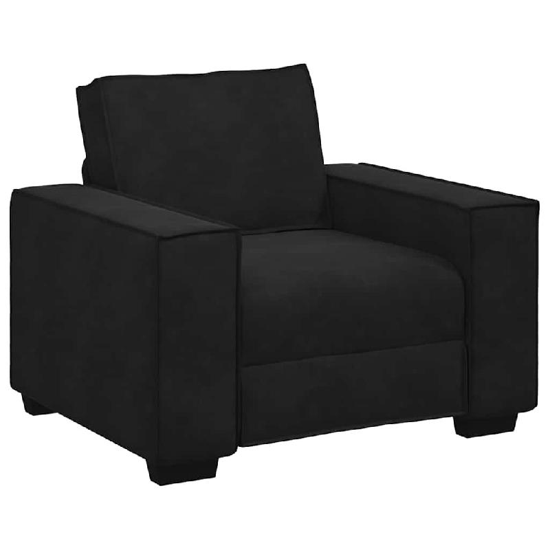 VidaXL Fauteuil noir 100x78x84 cm velours Modèle AbriProvence 52 - 8721158689146_0