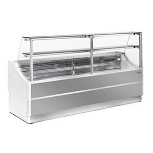 Vitrine/comptoir alimentaire neutre - aluminium - modèle ORLEANS_NE - Allforfood_0
