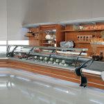 Vitrine à pâtisserie MIRAGE - haut de gamme en inox, aluminium et verre trempé - options froid, chaud ou neutre_0