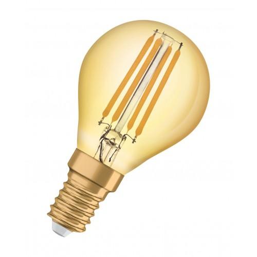 AMPOULE LED E14 4W 2400K NON GRADABLE VINTAGE 1906 SPHÉRIQUE DORÉ LEDVANCE