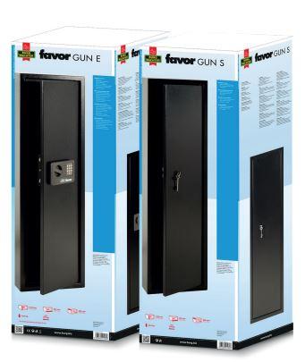 Armoire-forte robuste à une paroi - Favor Gun 5 S pour fusils avec serrure à double-panneton_1