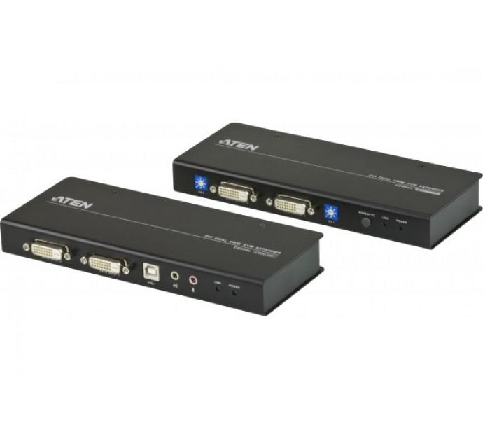 ATEN CE604 - Prolongateur KVM Dual View DVI/USB/Audio/RS232 jusqu'à 60m_0