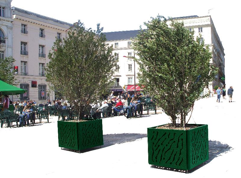 Bac à palmier Venise - design contemporain - acier galvanisé - 3 dimensions disponibles_0