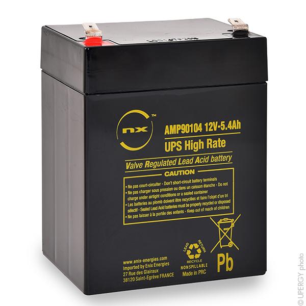 BATTERIE ONDULEUR (UPS) NX 5.4-12 UPS HIGH RATE 12V 5.4AH F6.35_0