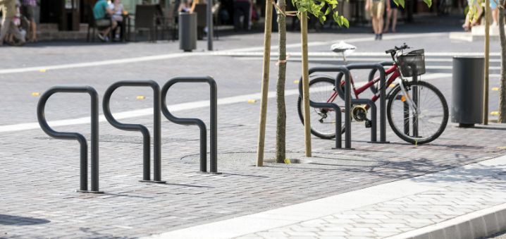 Bikepark - appuis pour vélos - mmcité - en acier, en forme de p_0
