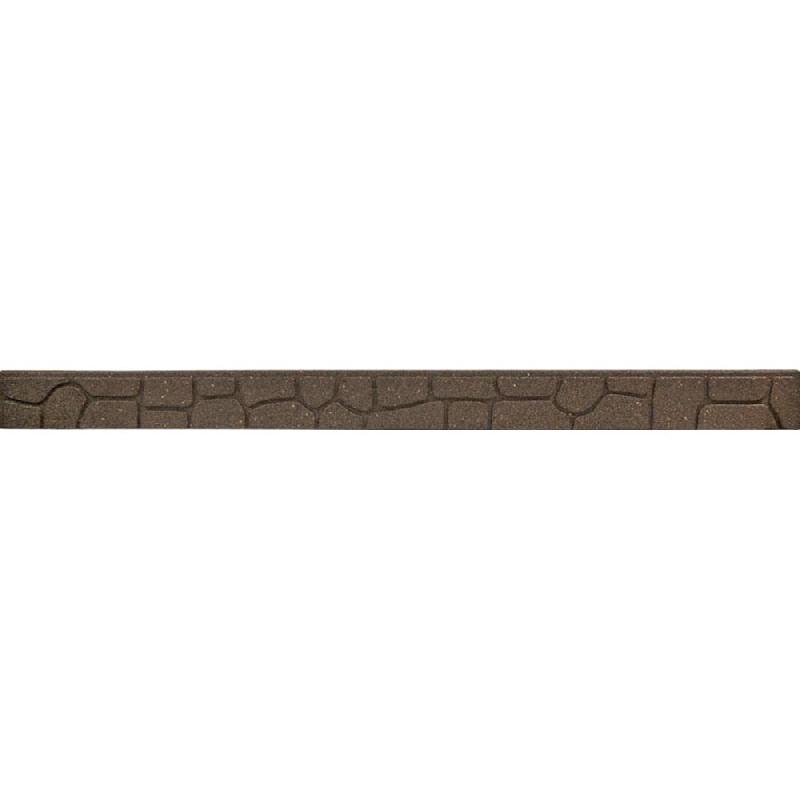 Bordure de jardin galet 120x2x9cm coloris terre PRGOMBJ201_0