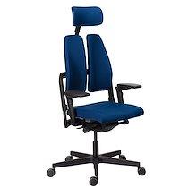 Chaise ultra-ergonomique Xavier avec accoudoirs et appuie-tête réglables - bleu_0