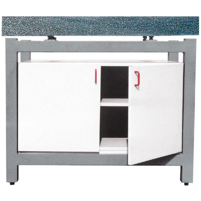 Ensemble marbre granit classe 0 - support métallique - armoire en bois sur mesure - 1000 x 630 mm - Référence LOT5326_0
