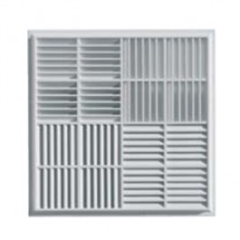 Grille de ventilation carrée en PVC - FIRST-PLAST - à encastrer ou en applique pour faux-plafonds_0