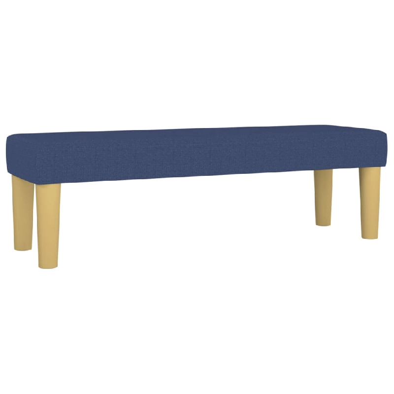 Helloshop26 - Banc banquette meuble chambre salon salle à manger 100 x 30 x 30 cm tissu bleu 02_0010551 - 3000580847764_0
