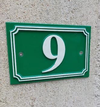 Numéro de maison en relief, et plaque de rue en aluminium fondu - SODIMAR_0