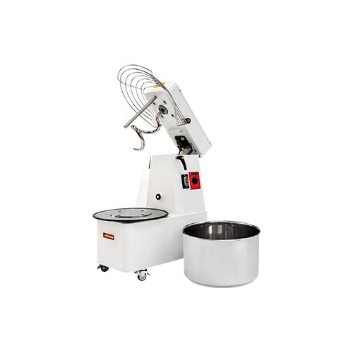 Pétrin à spirale pour pizza monophasé tête relevable et cuve extractible 22l 17 kg de pâtes - IMR20_0