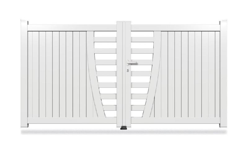 Portail aluminium battant OPC-201 - Dimensions et coloris personnalisables_0