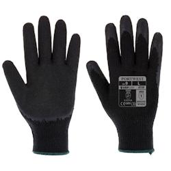 Portwest - Gants manutention tricotés enduit latex CLASSIQUE Noir Taille 8 - 5036146007301_0