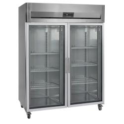 Réfrigérateur vertical GN2/1 1325 L - SS304 | Tefcold - RK1420G longueur 1480 mm - 17597_0