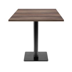 Restootab - Table 70x70cm - modèle Milan T chêne montagne - marron fonte 3760371511730_0