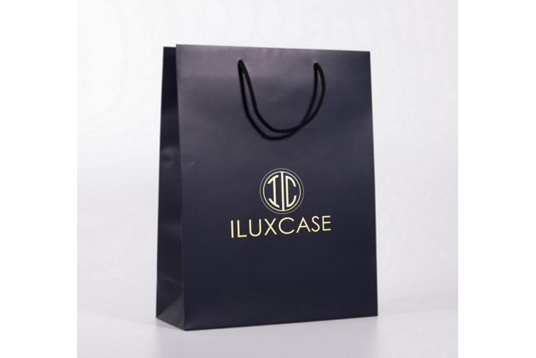Sac luxe personnalisable sur-mesure - Made in Factory - Papier couché, kraft ou embossé, poignées variées, impression premium_0